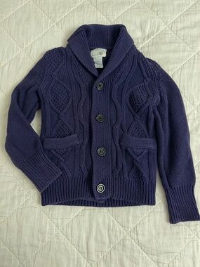 Crewcuts cableknit cardigan
